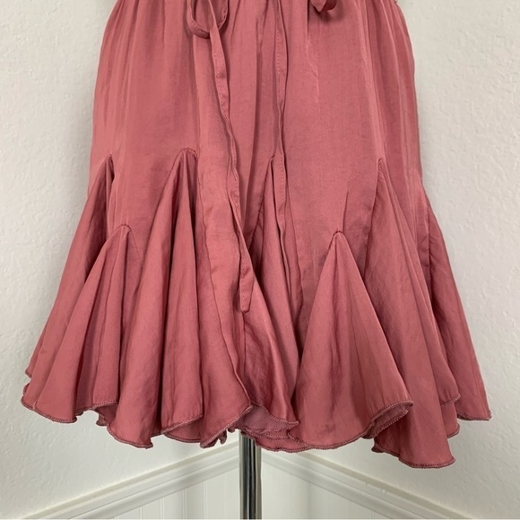 Indikah Hello Molly Flare Pleated Mini Skirt Women’s XS Pink Elastic Waist - Picture 13 of 14